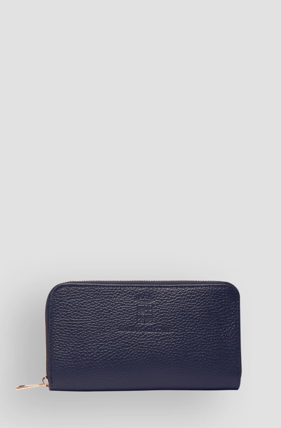 Women's hammered leather wallet