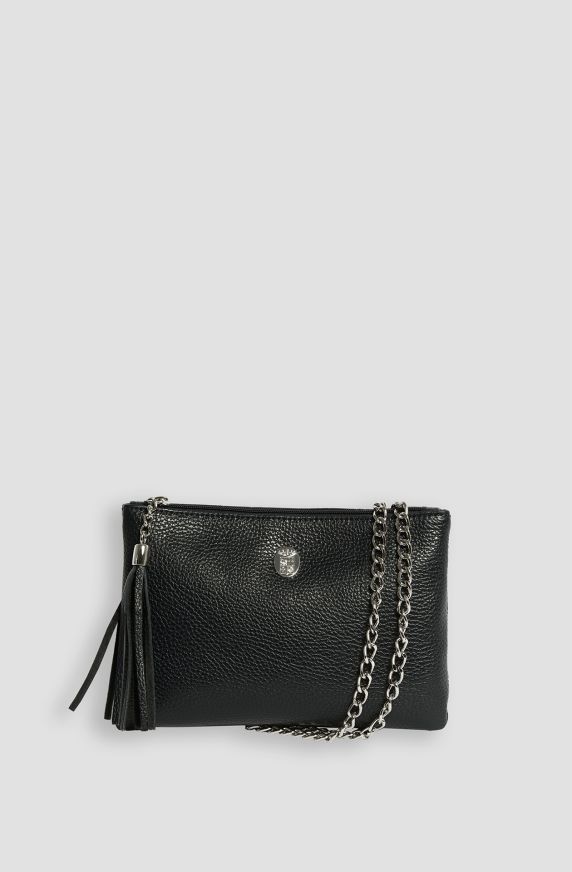 Women's clutch bag in hammered leather