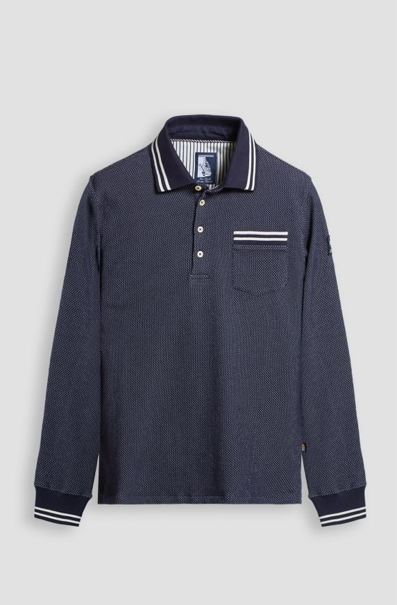 Polo da uomo Amerigo Vespucci in cotone elasticizzato