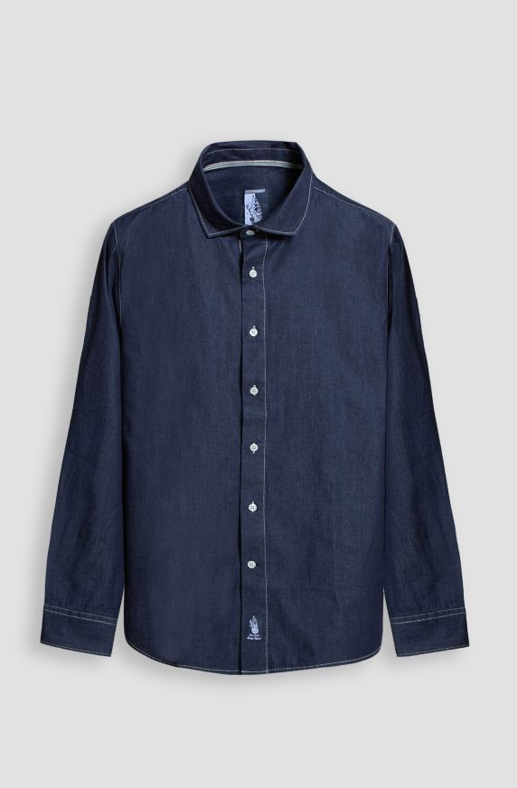 Amerigo Vespucci Men's Denim Cotton Shirt