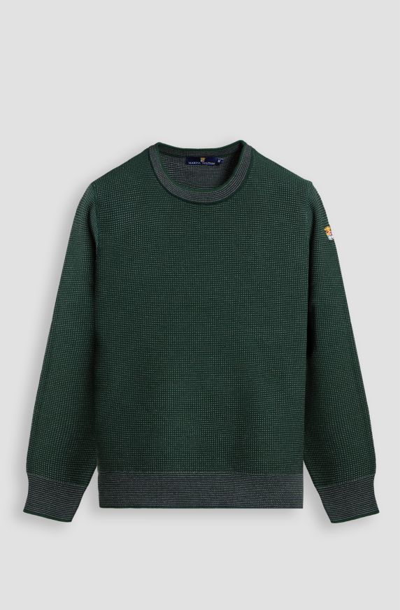 Maglia da uomo in caldo cotone giro collo