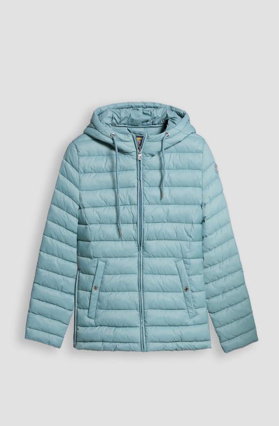 Women's Quilted Nylon Jacket with Hood