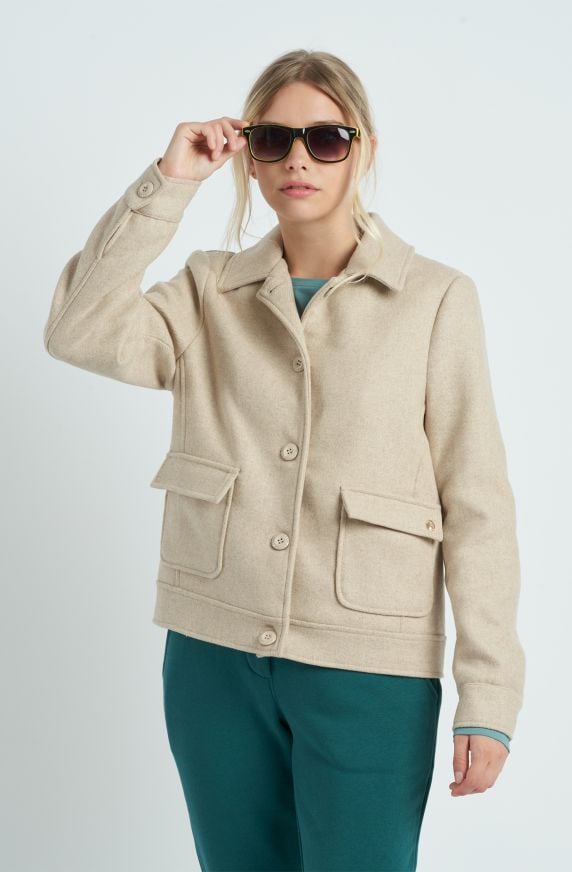 Giaccone da donna in lana