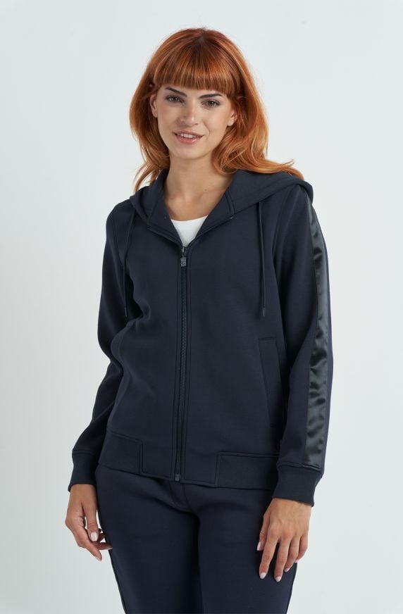 Felpa da donna in tessuto interlock