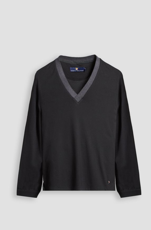 T-shirt da donna in cotone piquet