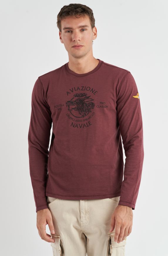 T-shirt da uomo Aviazione Navale in cotone