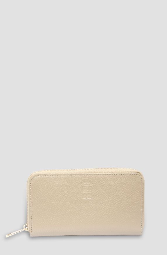 Women's hammered leather wallet