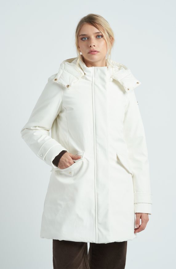 Giaccone da donna in Softshell con cappuccio