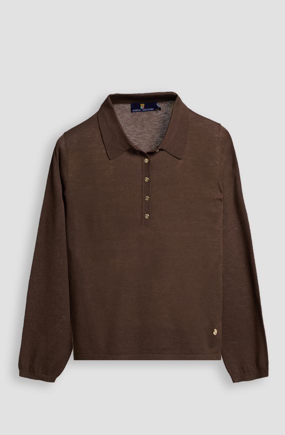 Women's Wool Polo Shirt