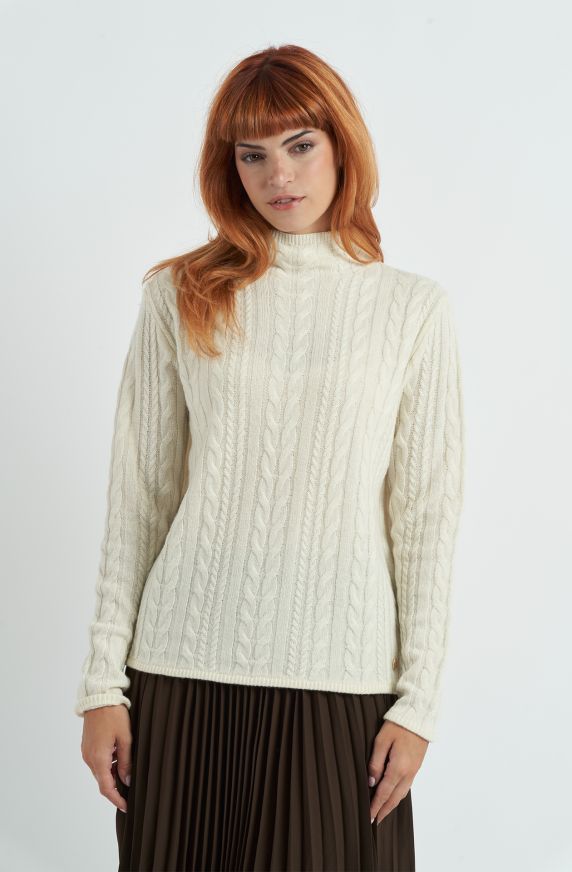 Maglia da donna in misto lana