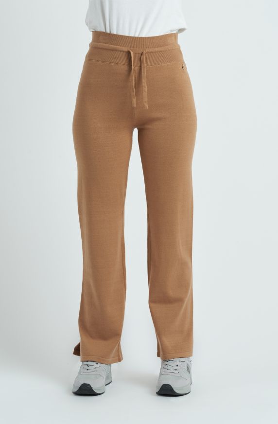 Jogger da donna in maglia misto cotone