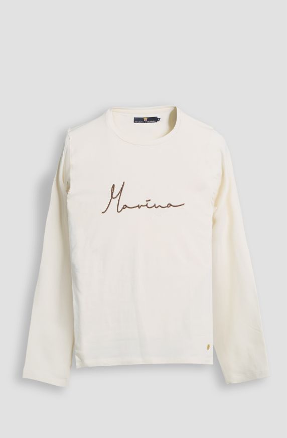 T-shirt da donna in cotone jersey