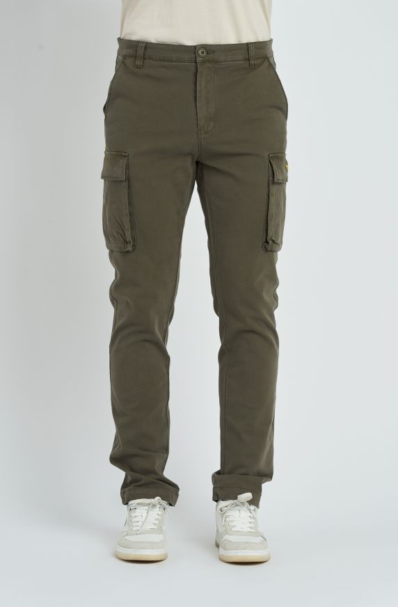 Pantaloni da uomo modello cargo in cotone