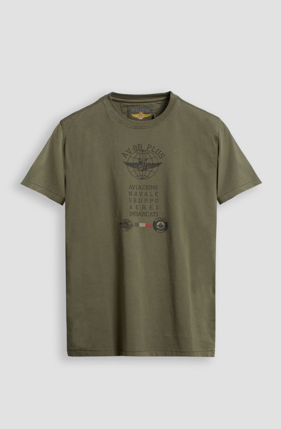T-shirt da uomo Aviazione Navale in cotone