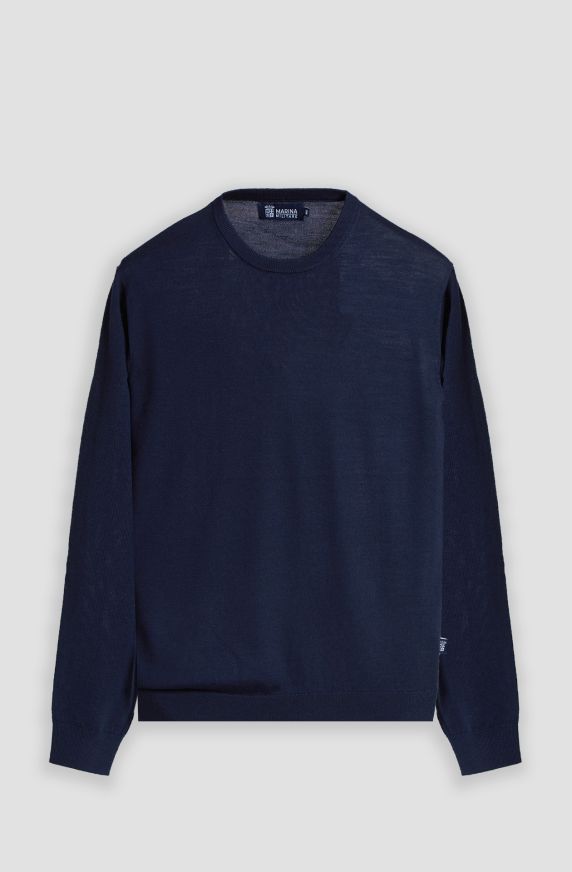 Maglione da uomo in lana merino girocollo