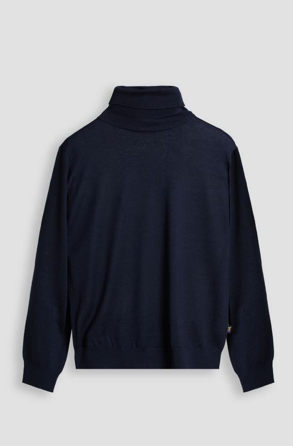 Maglione da uomo in lana merino collo alto