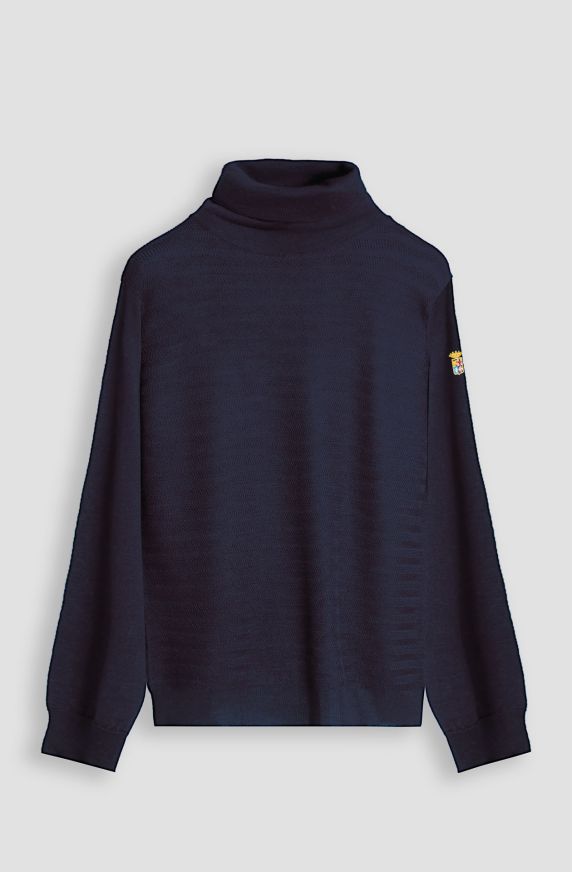 Maglione da uomo in lana collo alto