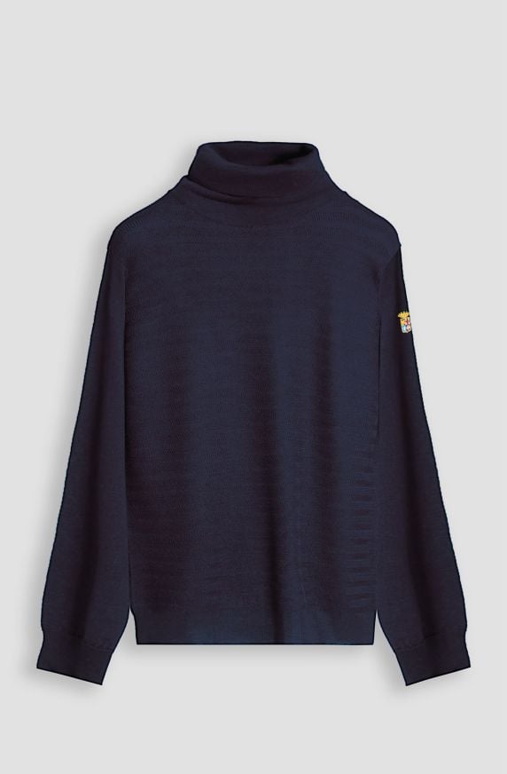 Maglione da uomo in lana collo alto
