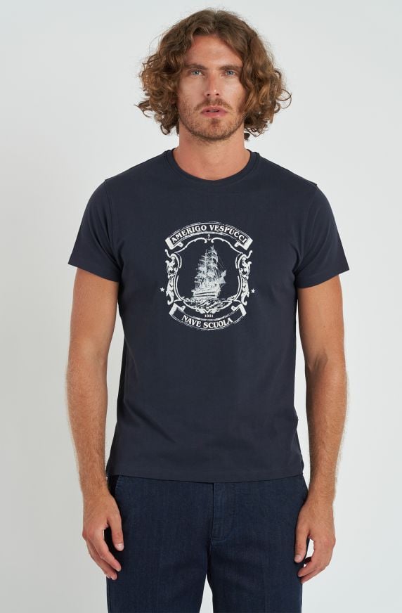 T-shirt da uomo Amerigo Vespucci in cotone