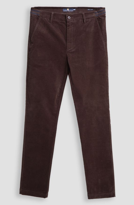 Pantaloni da uomo in velluto mille righe