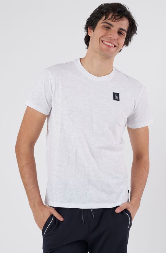 T-shirt uomo Amerigo Vespucci patch sul cuore