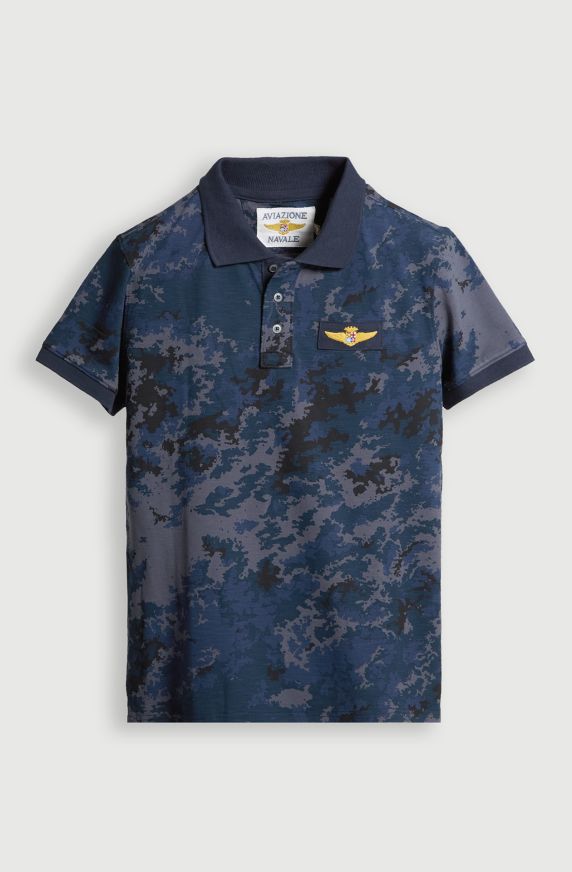 Men's Camouflage Piqué Polo Shirt