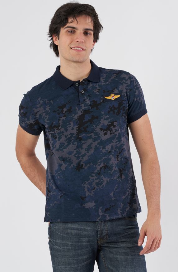 Men's Camouflage Piqué Polo Shirt