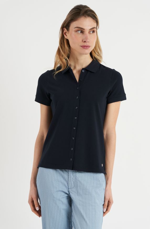 Women's Cotton Piqué Polo Shirt