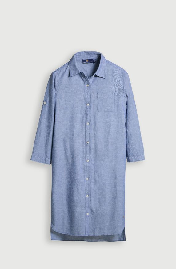 Vestito donna in chambray leggero