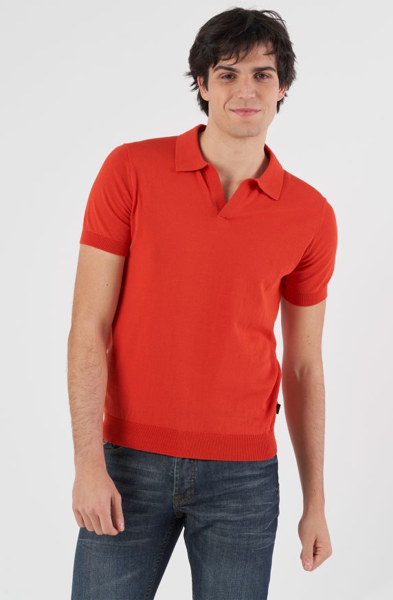 Men's Short-Sleeve Cotton Sweater