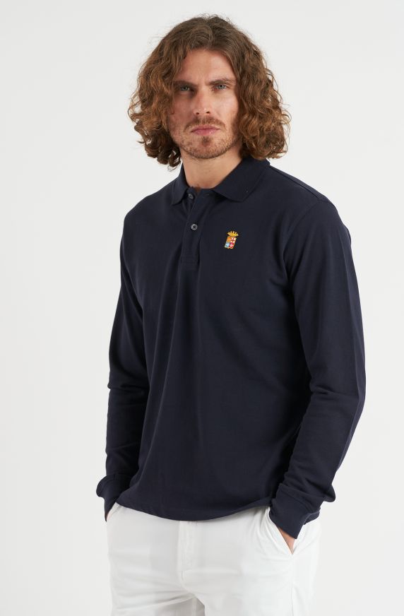 Polo basica manica lunga regular fit