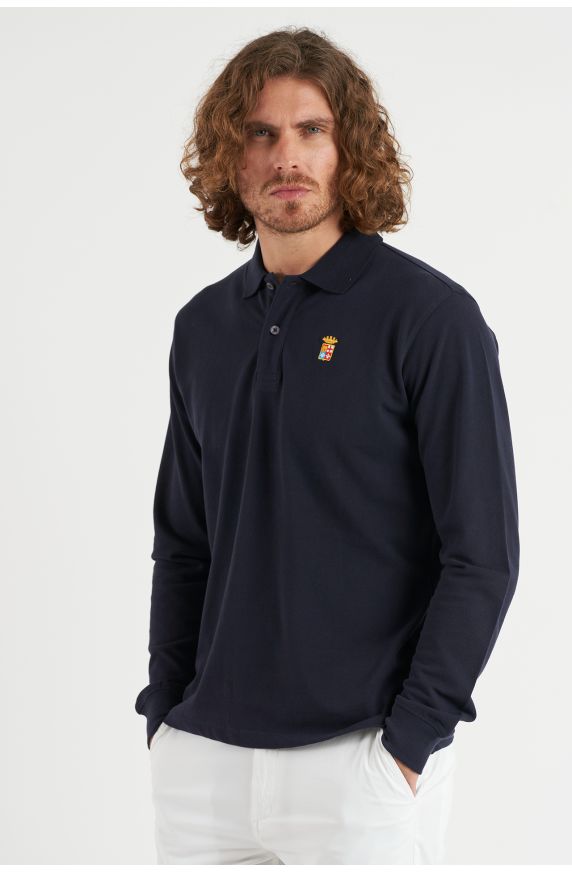 Polo basica manica lunga regular fit