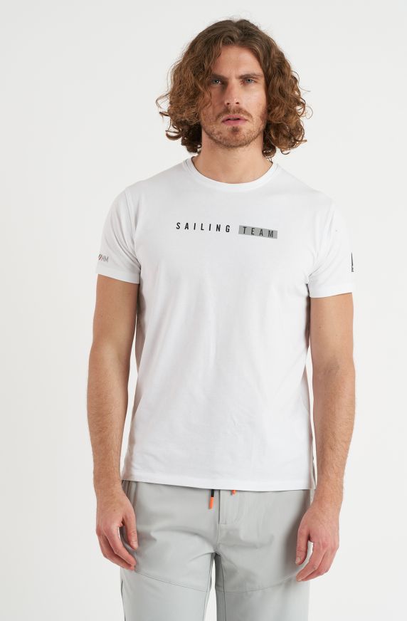 T-shirt uomo Sailing Team scritta sul petto