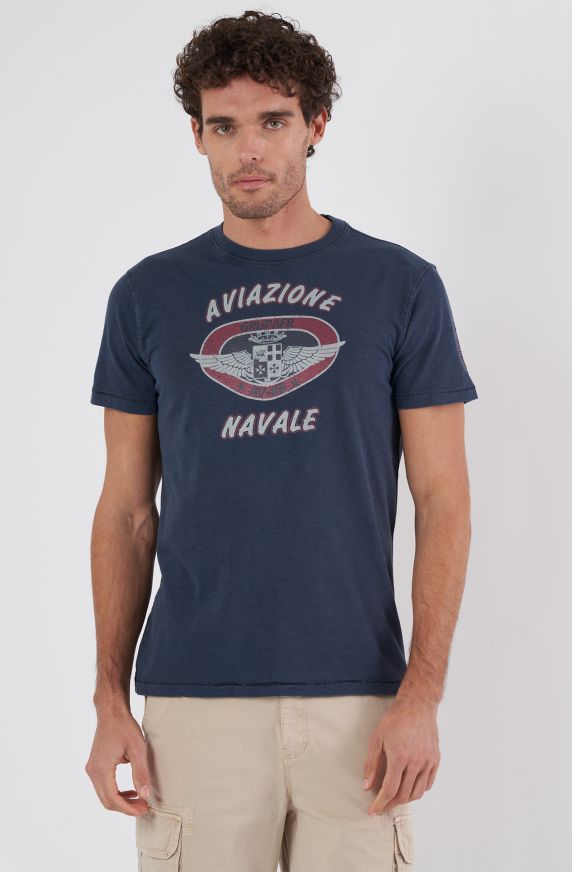 T-shirt uomo Grupaer in cotone fiammato