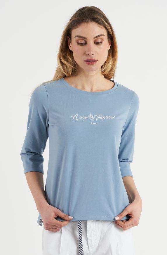 T-shirt donna Amerigo Vespucci manica tre/quarti