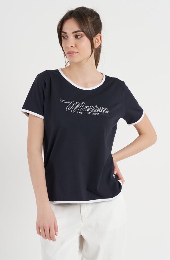 T-shirt donna in cotone jersey