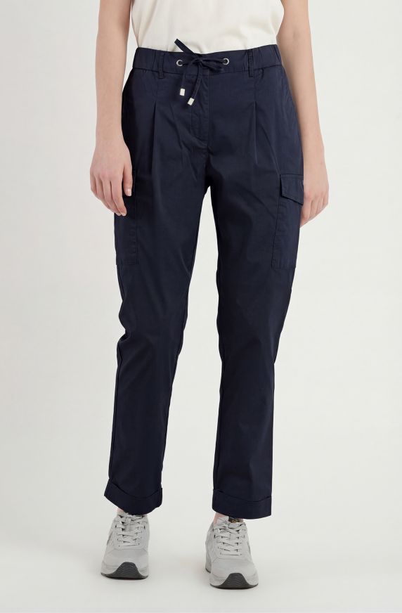 Pantaloni donna cargo in cotone