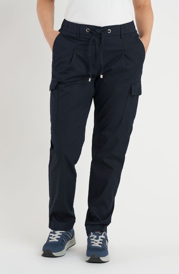 Pantaloni donna cargo in cotone