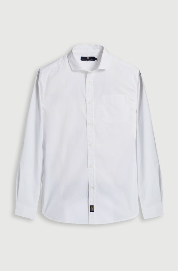 Camicia da uomo in cotone elasticizzato