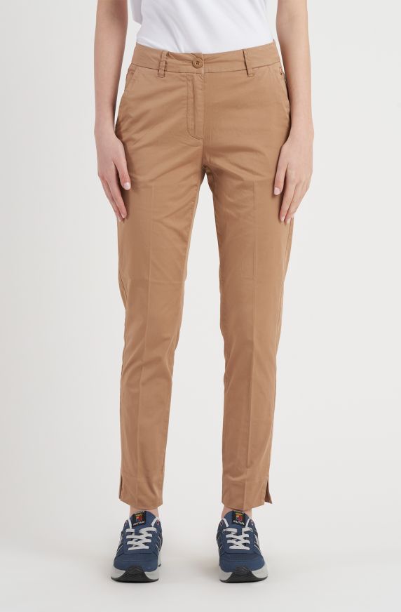Pantalone donna chino in cotone