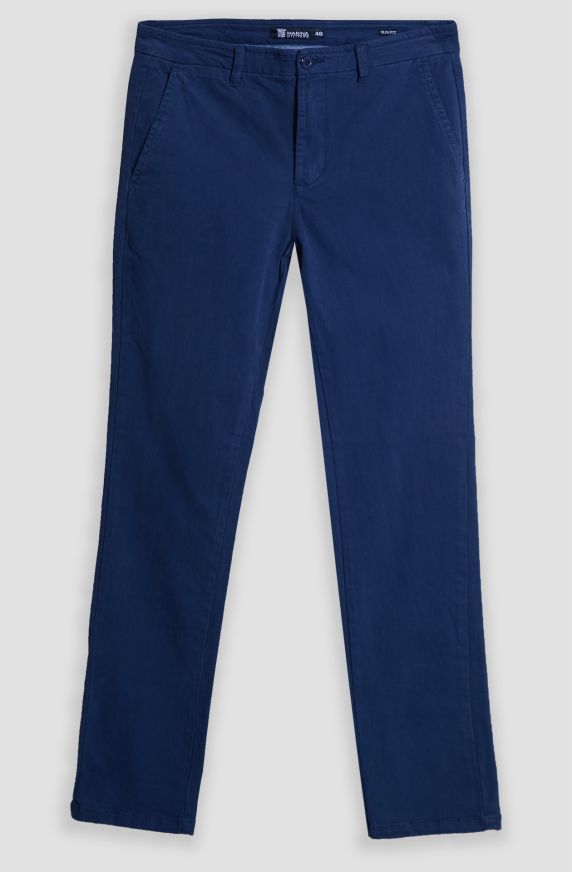 Pantalone chino uomo in twill stretch