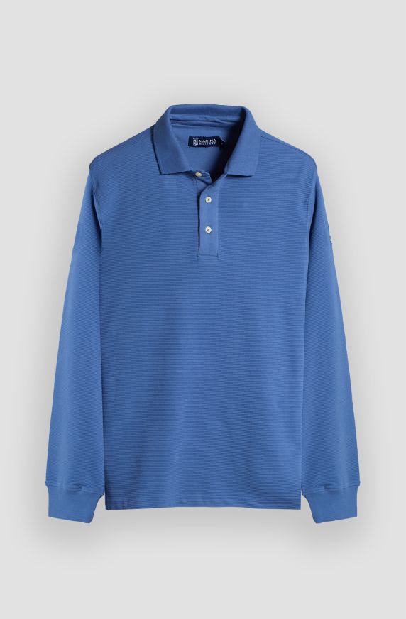 Men's polo shirt with multicolor embroidered logo
