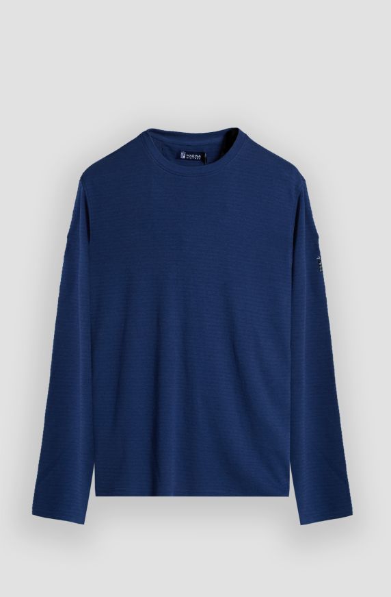 T-shirt manica lunga uomo con logo ricamato