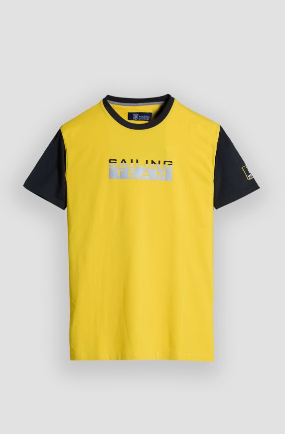 T-shirt manica corta uomo Sailing Team bicolore