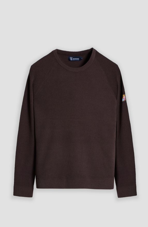 Men's raglan-sleeve crew-neck sweater