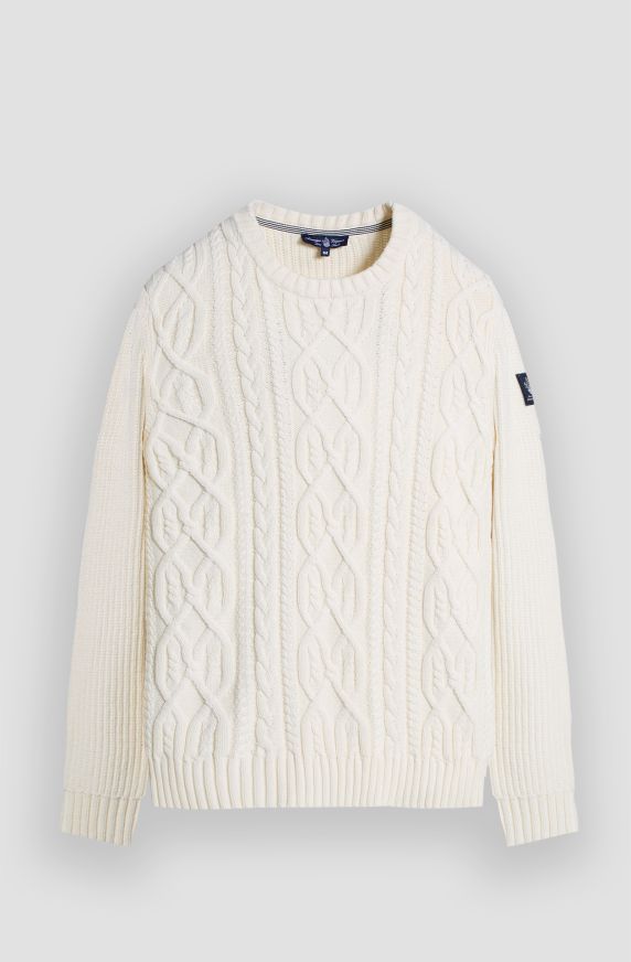 Maglia girocollo uomo Amerigo Vespucci a trecce