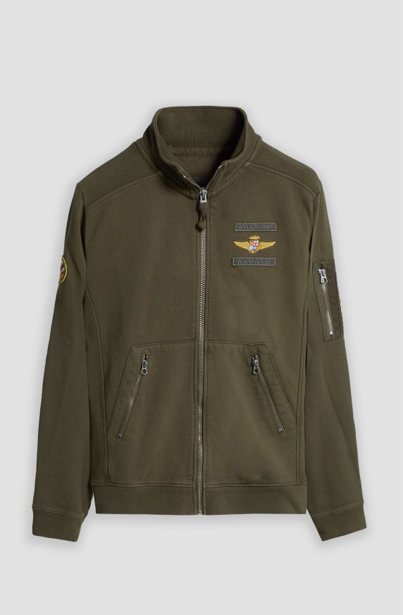 Felpa full zip uomo Aviazione Navale