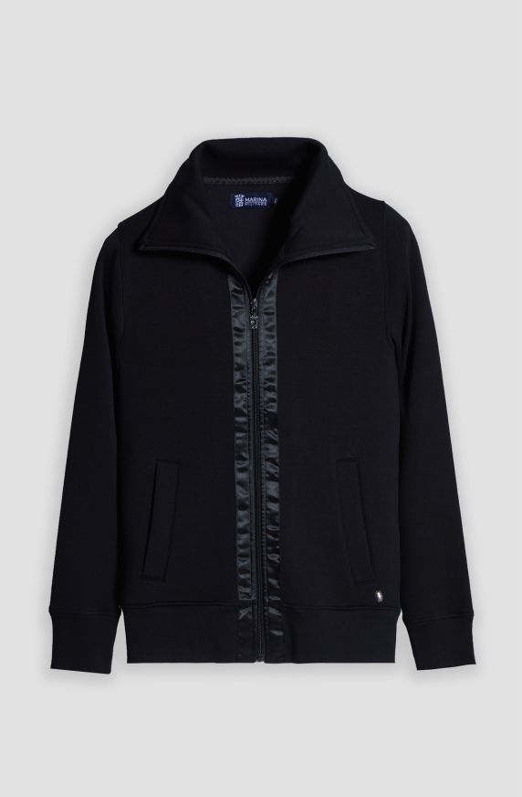 Women's microfiber full-zip sweatshirt