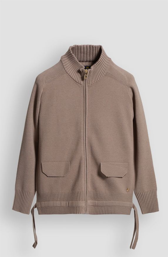 Maglia full zip donna