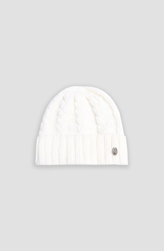 Women's braided-knit beanie